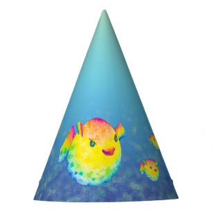 Chapéu De Festa Peixes do soprador