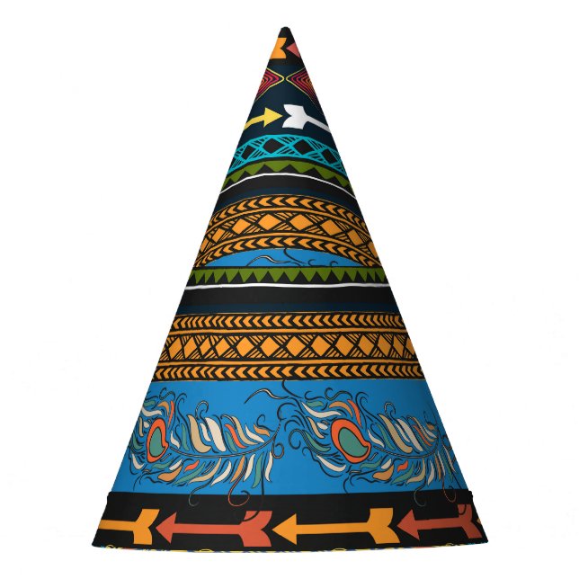 Chapéu De Festa Penas Étnicas: Embroiderme Boho Chic (Frente)
