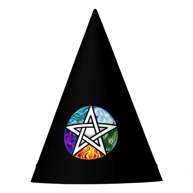 Chapéu De Festa Pentagrama do Wiccan (Frente)