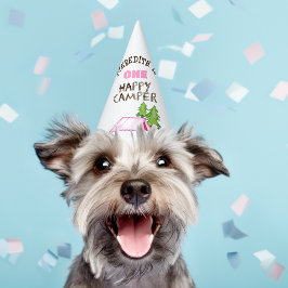 Chapéu De Festa Pequena Garota Um Feliz Campista Primeira Festa de