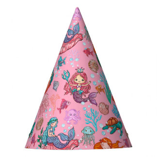 Chapéu De Festa Pequena Sereia Aniversário