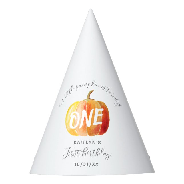 Chapéu De Festa Pequeno primeiro aniversario (Frente)