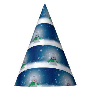 Chapéu De Festa Personagem adorável de boneco de neve de Natal do