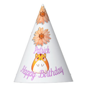 Chapéu De Festa Personalizado de Hamster Kawaii