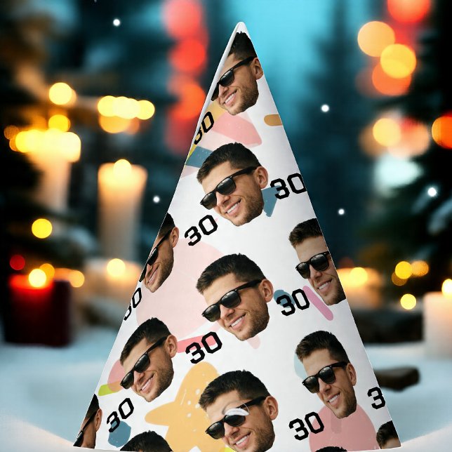 Chapéu De Festa Personalizado Face 30 40º 50º aniversário do 60º a (Criador carregado)