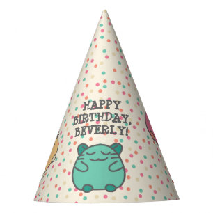 Chapéu De Festa Personalizados Hamsters de Cartoon do Estilo Kawai