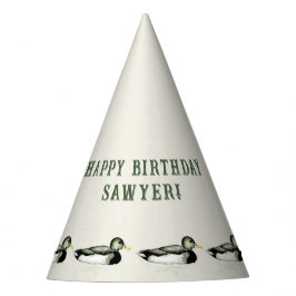 Chapéu De Festa Personalized Mallard Duck Birthday