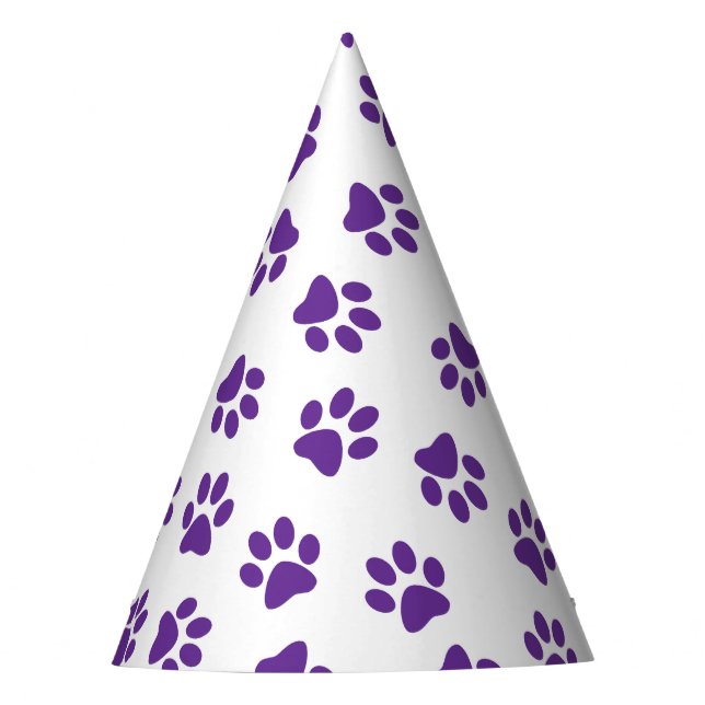 Chapéu De Festa Pestor De Patas, Patas Cachorros, Patas Roxas (Frente)