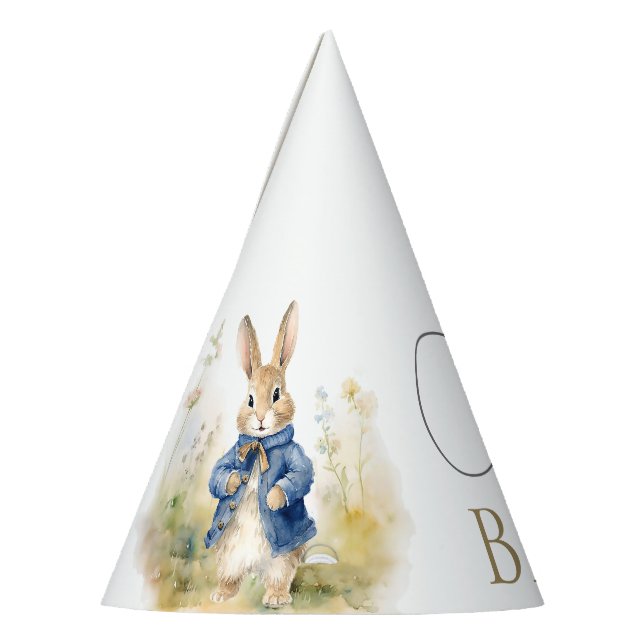 Chapéu De Festa Peter Rabbit Watercolor Birthday (Esquerda)