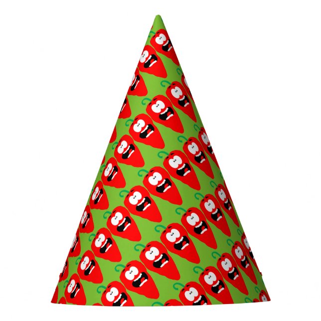 Chapéu De Festa Pimenta Vermelha Quente (Frente)