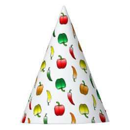 Chapéu De Festa Pimentões e Pimentas Doces Longas