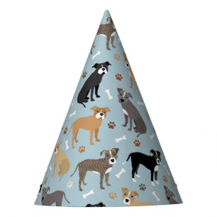 Chapéu De Festa Pinças e ossos de Pitbull