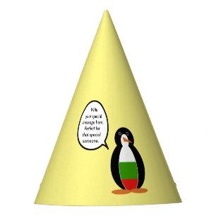 Chapéu De Festa Pinguim Senhora Búlgara Personalizada Falante
