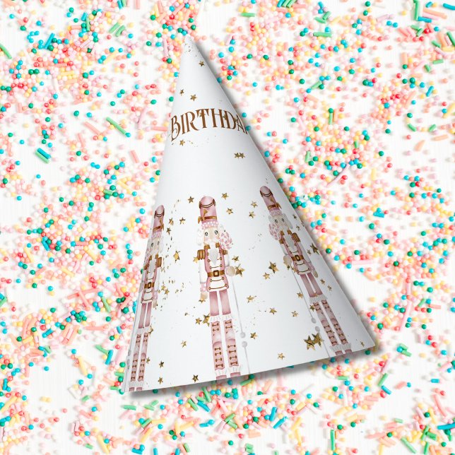 Chapéu De Festa Pink Nutcracker Winter Festa de aniversário Hat (Criador carregado)