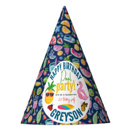 Chapéu De Festa Piscina | Festa de aniversário de Verão moderno