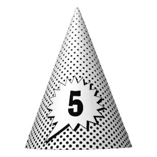 Chapéu De Festa Ponto de BD de Super Herói - Bolha de Fala de Idad