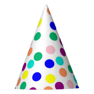 Chapéu De Festa Pontos multicoloridos