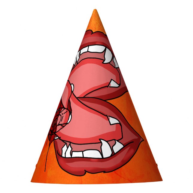 Chapéu De Festa Presas Libertadas: Expressão cruel de um vampiro (Frente)