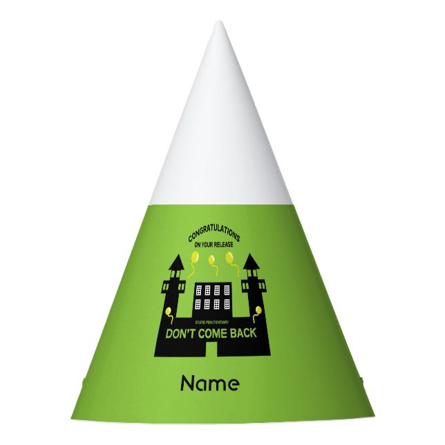 Chapéu De Festa Presente de libertação fora da prisão (Frente)