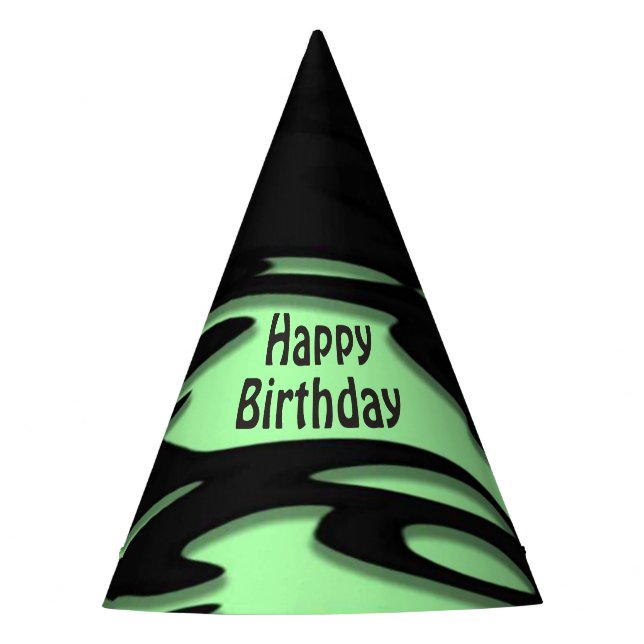 Chapéu De Festa Preso no aniversário verde (Frente)
