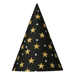 Chapéu De Festa Preto com Dourada festa das estrelas