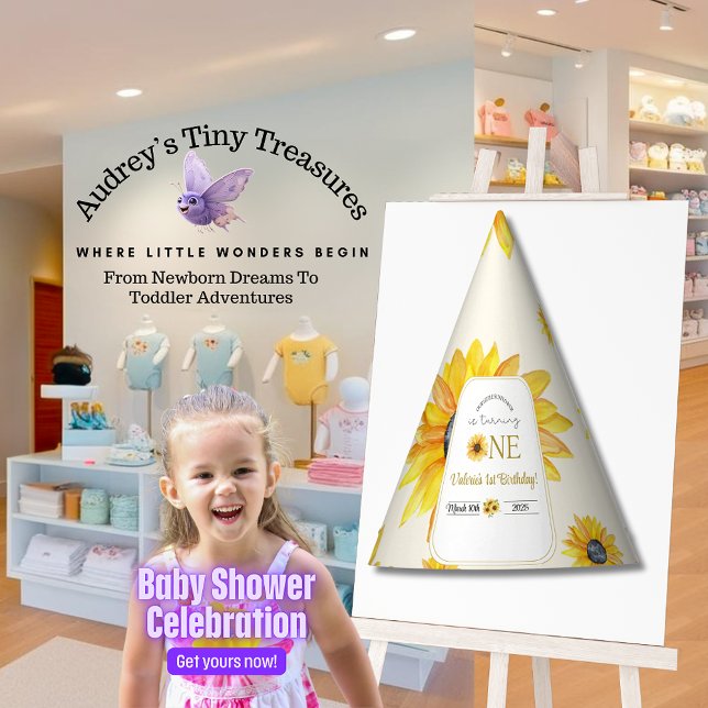 Chapéu De Festa Primeiro aniversario do bebê - Nosso Pequeno Giras (Criador carregado)