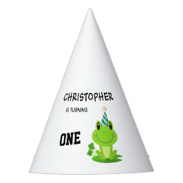 Chapéu De Festa Primeiro Aniversário do Partido sapo Pântano Pânta