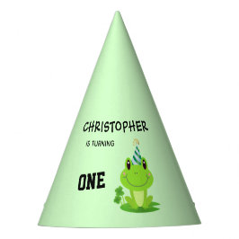 Chapéu De Festa Primeiro Aniversário do Partido sapo Pântano Pânta