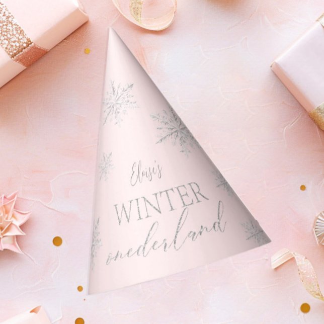 Chapéu De Festa Primeiro aniversario rosa da Holanda do inverno (Criador carregado)