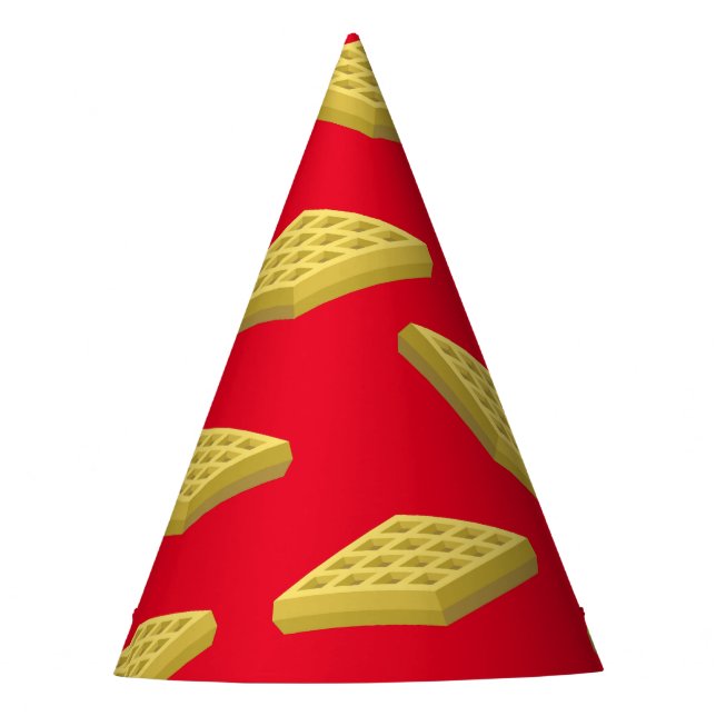 Chapéu De Festa Primeiro aniversario Waffle Cute Breakfast Brunch  (Frente)