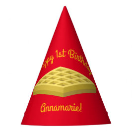 Chapéu De Festa Primeiro aniversario Waffle Cute Breakfast Brunch