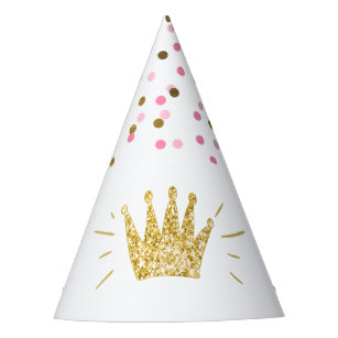 Chapéu De Festa Princesa de Papel Festa de aniversário, Coroa Dour