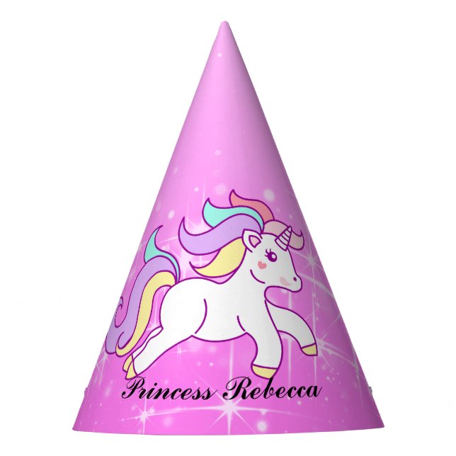 Chapéu De Festa Princesa Unicorn (Frente)