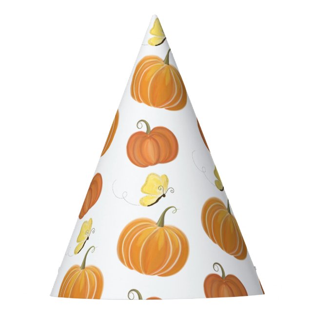 Chapéu De Festa Pumpkin Patch Butterfly Cai Sai Aniversário (Frente)