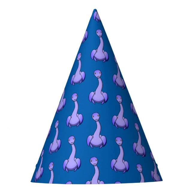 Chapéu De Festa Purple Dino Party Hat (Frente)