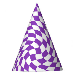Chapéu De Festa Púrpura e branco retrorreflectores