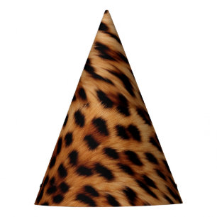 Chapéu De Festa Quic Leopard Animal Birthday
