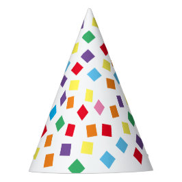 Chapéu De Festa Rainbow Confetti Party Hat