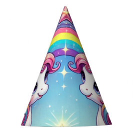Chapéu De Festa Rainbow Royalty Unicorns