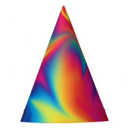 Chapéu De Festa Rainbow Swirl Tie-Dye Festa de aniversário Hat