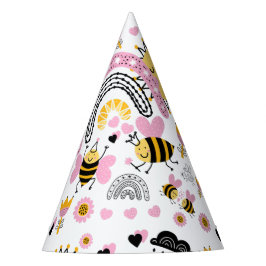 Chapéu De Festa Rainhas Bees Bonitas BFF, Menina, Presentes Rosa