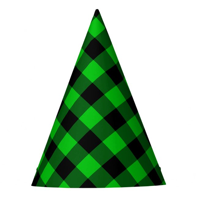 Chapéu De Festa Red Check Party Hat (Frente)
