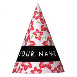 Chapéu De Festa Red Hibiscus, Flores Vermelhas, Seu Nome