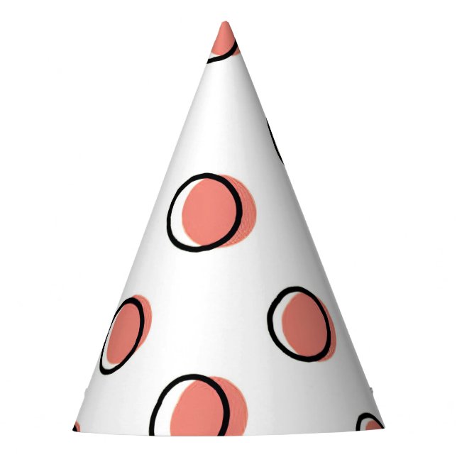 Chapéu De Festa Red Quic Dots Party Hat (Frente)