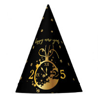 Relógio Dourado de qualquer ano do Feliz ano novo