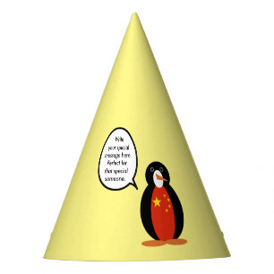 Chapéu De Festa República Popular da China Ms. Penguin Personaliza