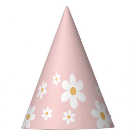 Chapéu De Festa retro margarida descolado aniversário rosa