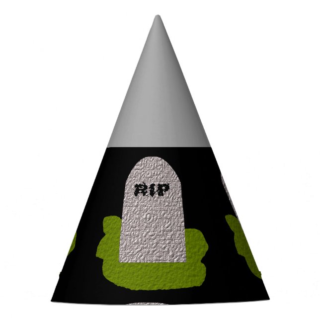 Chapéu De Festa RIP Tombstone Party Hat (Frente)
