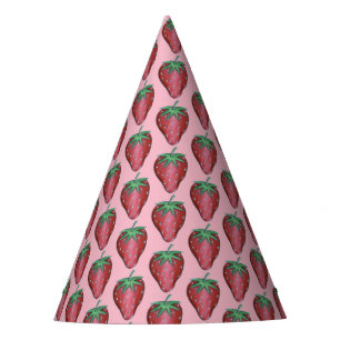 Chapéu De Festa Ripe Juicy Strawberry Strawberry Fruta Berry