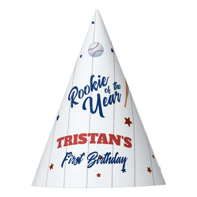 Chapéu De Festa Rookie Do primeiro aniversario Do Ano (Frente)